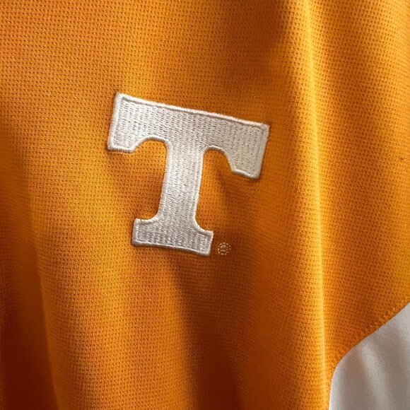 Men's PGA Tour University of Tennessee Orange and White Polo.  Size Large - Picture 4 of 6